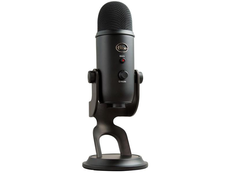 Microfone Condensador Streaming Blue Yeti USB - Microfone